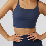 SECOND SKIN CROPPED CAMI - NAVY